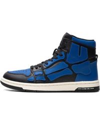 Amiri - Skeleton Hi Top Sneaker "black/blue" Shoes - Lyst