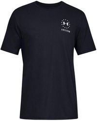 Under Armour - Freedom Left Chest Live T-Shirt 1330059 001" - Lyst
