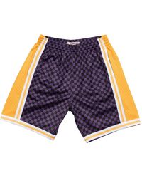 Mitchell & Ness - Nba Checked Swingman Shorts "Los Angeles Lakers - Lyst