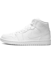 Nike - Air 1 Mid "Triple" 554724 136" - Lyst