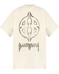 Balenciaga - Metal Bb Stencil T-Shirt "Off- 787349 Tqvt1 9784" - Lyst