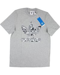 adidas - Camouflage Trefoil T-Shirt Heather Dh4766" - Lyst