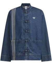 adidas - Originals Ctt Track Top 3.0 Jacket (Gender Neutral) "Medium Denim" Jz9928" - Lyst