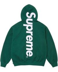 Supreme - Satin Appliqué Hooded Sweatshirt "Fw24 - Lyst
