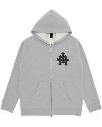Chrome Hearts - Y Not Cross Patch Zip-Up Hoodie Chrm0472" - Lyst