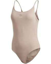 adidas - Ribbed Bodysuit "Ash Pearl" Gm6707" - Lyst