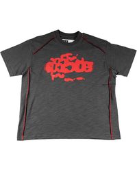 Sp5der - Contrast Stitch Slub Tee "Slate" 436" - Lyst
