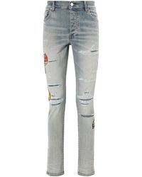 Amiri - Travel Patch Repair Jeans "Antique" Amdnsy1025 406" - Lyst