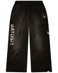 Satoshi Nakamoto - Luke Fleece Sweatpants Sat079" - Lyst