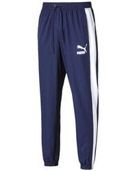 PUMA - Iconic T7 Woven Track Pants "Peacoat" 595294 06" - Lyst
