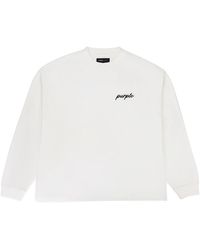 Purple Brand - Oversized Ls Tee P213 Mcmw124" - Lyst