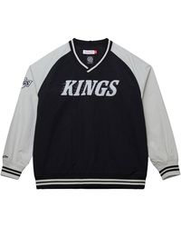 Mitchell & Ness - Nylon Pullover Jacket Vintage Logo "Nhl Kings" Jk9272 Lakblck" - Lyst