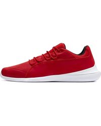 PUMA - Ferrari Evo Cat Rosso Corsa / White Ankle-high Fashion Sneaker - 11m - Lyst