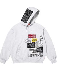 Supreme - 176 Zip Up Hooded Sweatshirt "Heather" Su27003" - Lyst
