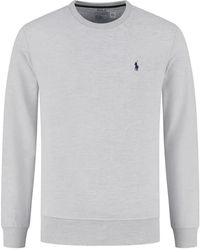 Polo Ralph Lauren - Long-Sleeve Rl Fleece Crewneck Sweatshirt "Andover Heather" 710766772004" - Lyst