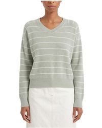 Brunello Cucinelli - Light Striped Sweater "Light Bianco" Brun1920" - Lyst