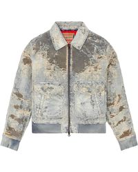DIESEL - See Through Aviator Bomber Jacket Jackets A1582109L0901" - Lyst