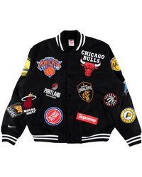 Supreme Nike/nba Teams Warm-up Jacket Black for Men - Lyst