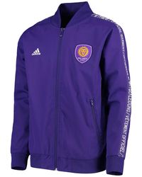 adidas - Orlando City Anthem Jacket "Regal Fi1529" - Lyst