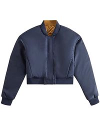 Kith - Landry Cropped Satin Bomber Jacket 119" - Lyst