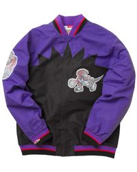 Mitchell & Ness - 75Th Anniversary Warm Up Jacket "Toronto Raptors" Ojbf1201-Trayypppblck" - Lyst