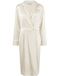Off-White c/o Virgil Abloh - Duchesse Twist Long Dress Ch Ow Os 01019" - Lyst