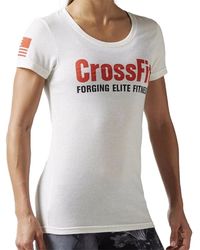 Reebok - Crossift Forging Elite Fitness Short Sleeve T-Shirt "Chalk" U60864" - Lyst