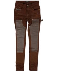 Amiri - Denim Leather Workman Pants Mds121 210" - Lyst