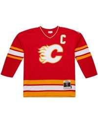 Mitchell & Ness - Nhl Dark Jersey Flames 1988 Lanny Mcdonald Jy9024 Cflred1" - Lyst