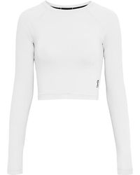 On Shoes - Studio Long Crop T-Shirt 1Wf12430069" - Lyst