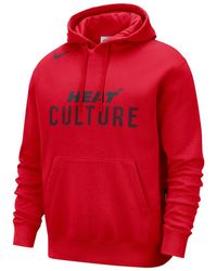 Nike - Nba Fleece Pullover Hoodie "Miami Heat Culture City Edition" Fz0603 657" - Lyst