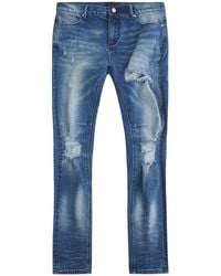 RTA - Clayton Medium Wash Distressed Denim B1182Mdwds" - Lyst