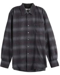 Our Legacy - Above Long-Sleeve Shirt "Faded Nocturne Check Flannel" M4262Afn" - Lyst