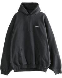 Vetements - Iconic Logo Hoodie Me76Hd137B Blac" - Lyst
