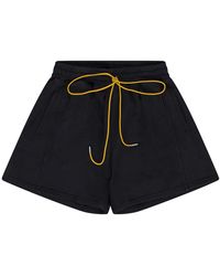 Rhude - Skyline Terry Shorts Rhss22Sh41012027 Blk" - Lyst