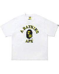 A Bathing Ape - Cr7Life Ronaldo College T-Shirt 1M23 110 920 Wh" - Lyst