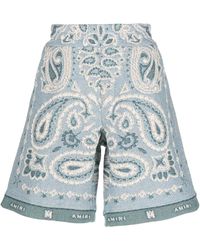 Amiri - Tapestry Bandana Baggy Shorts Ss23Mpb040 420" - Lyst