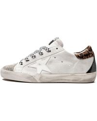Golden Goose - Super-star Suede "white / Brown" Shoes - Lyst