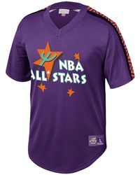 Mitchell & Ness - Nba Mesh V-Neck T-Shirt "All-Star 95 - Lyst