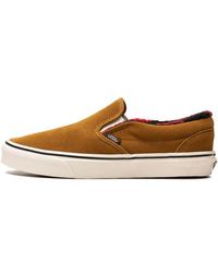 Vans - Classic Slip On "cozy Hug Brown" Shoes - Lyst