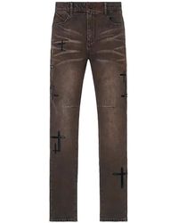 RTA - Bryant Skinny Jeans "Mocha Drift Cross Patch" Mexod1214 J1205Mcdcp" - Lyst