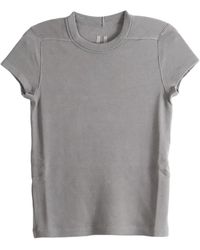 Rick Owens - Cropped Level T-Shirt "Steel" Rp02F5235 Jdc 28" - Lyst