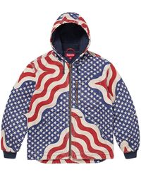 Supreme - Flag Quilted Hooded Work Jacket "Ss26 - Lyst