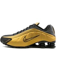 Nike - Shox R4 "metallic Gold" Shoes - Lyst