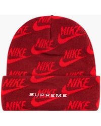 Supreme - Nike Jacquard Logos Beanie "ss 21" - Lyst