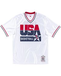Mitchell & Ness - Nba Authentic Shooting Shirt Team Usa 1992 Patrick Ewing "Team Usa" Asshgs18426 Usawhit92Pew" - Lyst