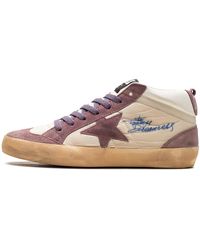 Golden Goose - Mid Star Double Quarter Nylon And Nappa Upper Suede Star And Heel With Spur "Wistful Mauve Cream" - Lyst