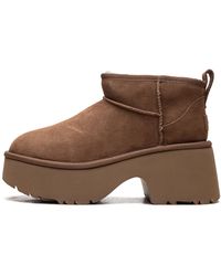 UGG - Classic Ultra Mini New Heights Boot "Chestnut" 1158311 Che" - Lyst