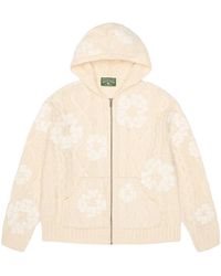 DENIM TEARS - Mvp Fisherman Zip Up Sweater "Tan" Dt421" - Lyst