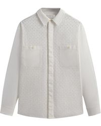 Kith - Lattice Floral Long-Sleeve Apollo Shirt "Silk" Khm032068 116" - Lyst